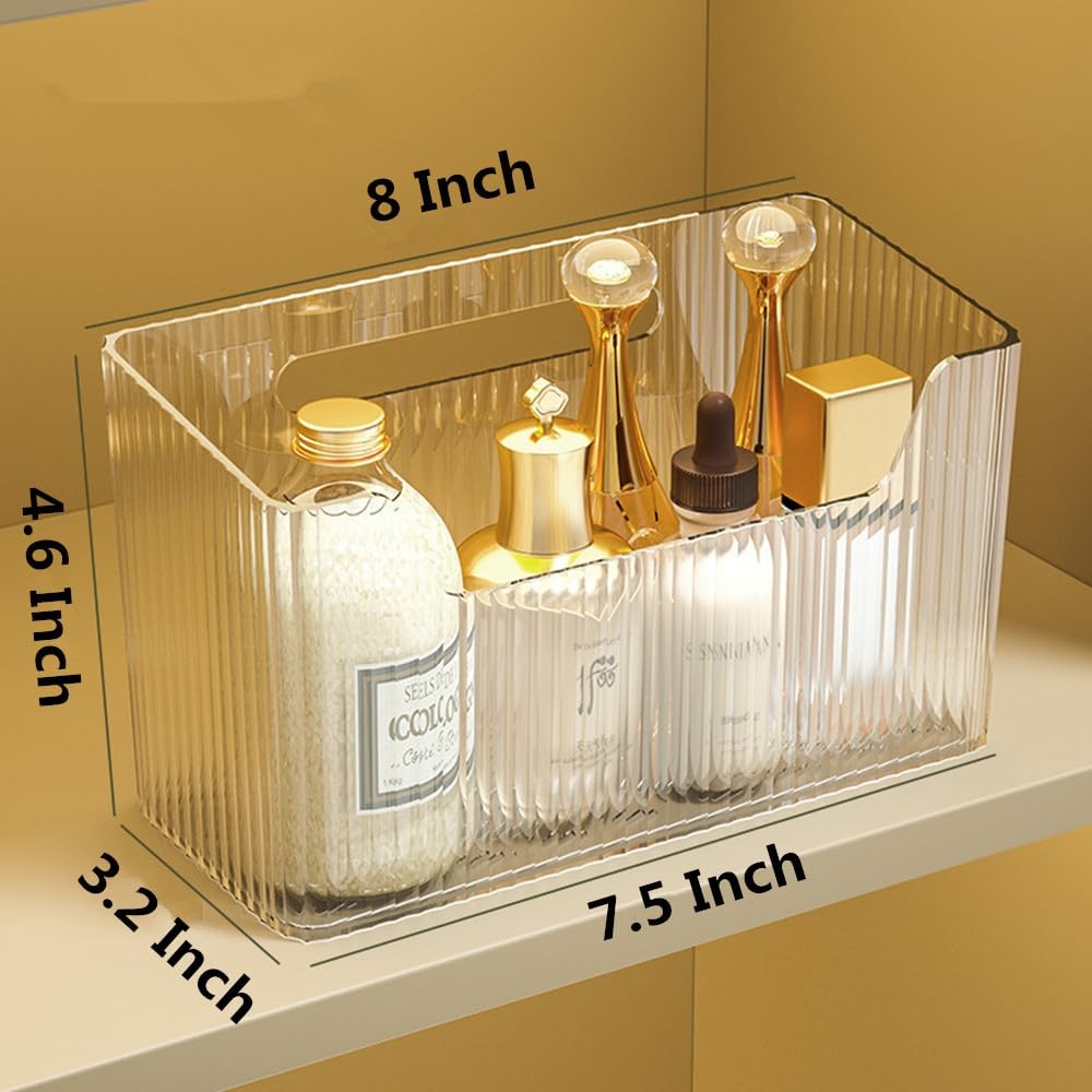 2 Pack Adhesive Cabinet Door Organizer Storage Bins Lid Wall Mount Pantry Caddy