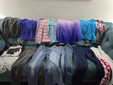 HUGE 17 item lot girls sz 12 winter clothing Hilfiger Gap Christmas Justice