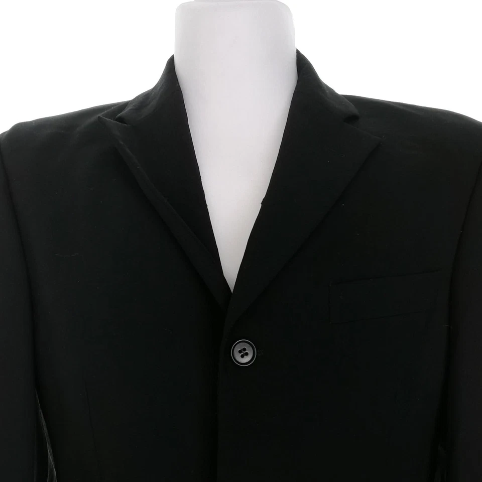 ✨ BALMAIN Blazer Homme pour Hommes Noir Manches longues Laine 100% ✨ - Photo 2/4