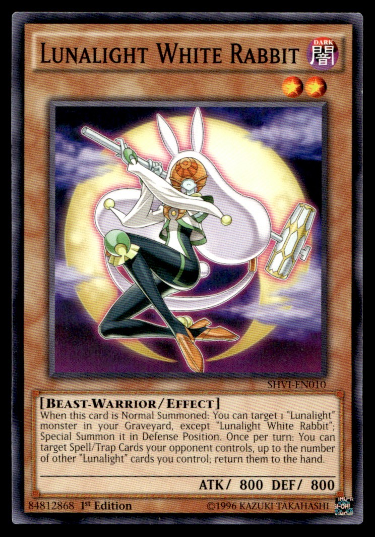 Lunalight White Rabbit - SHVI-EN010 - 1st Edition - YuGiOh| Buy 2 Get 1 Free