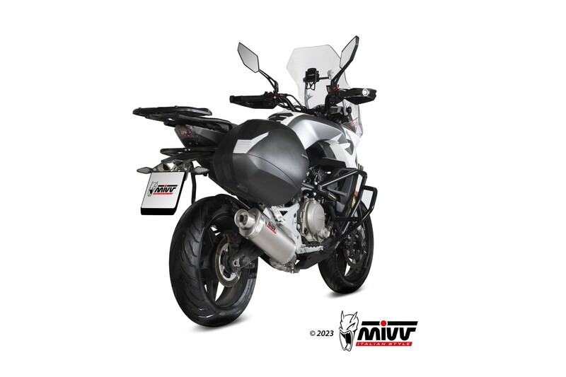 Silencieux MIVV Oval finition titane avec embout en carbone