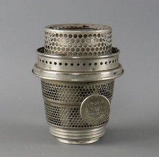 Vintage Super Aladdin Patent Öllampe Brenner Loxon Galerie Flammenstreuer