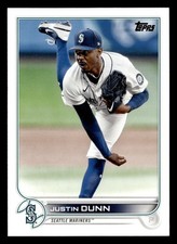 Justin Dunn 2022 Topps #185 Seattle Mariners Buy10get5FREE