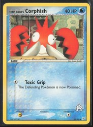 Team Aqua's Corphish 50/95 EX Team Magma vs Team Aqua Common