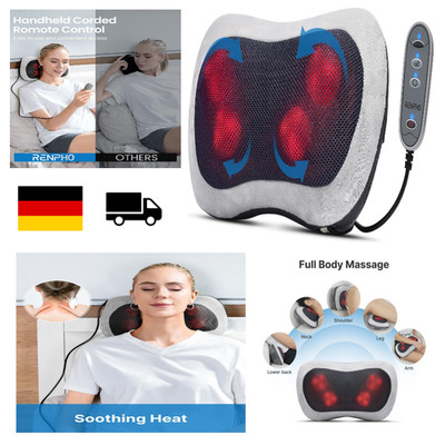 RENPHO Shiatsu Massagegerät mit Fernbedienung Wärmefunktion 2 Intensitäten