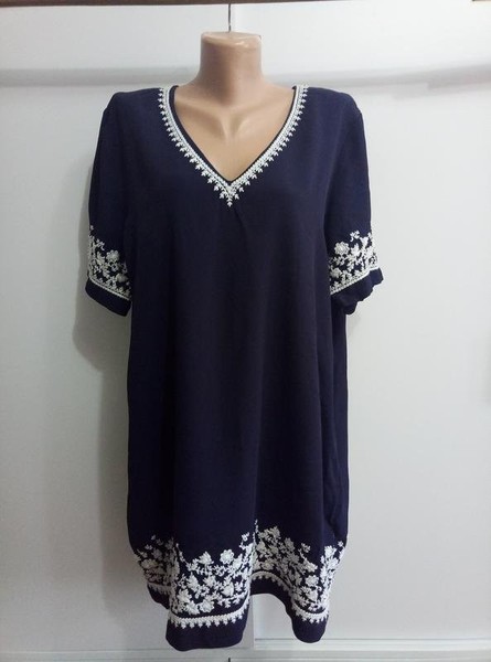 Women French Connection Dress Navy 40 / L / 48 #7RQA