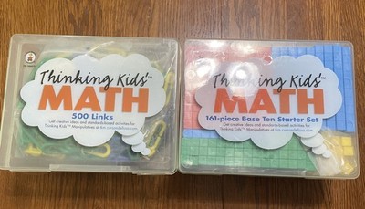 Thinking Kid s Math - (1) Base Ten 161 -piece  Starter Set & (1) 500 Links Set.