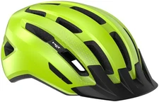 MET Downtown MIPS Bike Helmet - Fluo Yellow, Lightweight Urban Safety Helmet