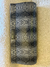 Jimmy Choo Women’s Hard Clutch Bag - Grey/Black Snake Print