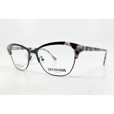 True Religion Eyeglass Frames Womens Black Maya Blk 55-16-145