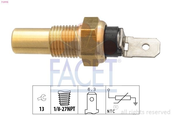 KÜHLMITTELTEMPERATURSENSOR 7.3115 FACET für FORD SUZUKI - Bild 2