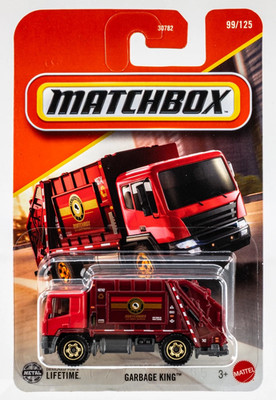 Matchbox 2025 Red City Waste Services Garbage King Trash Truck # 99/125