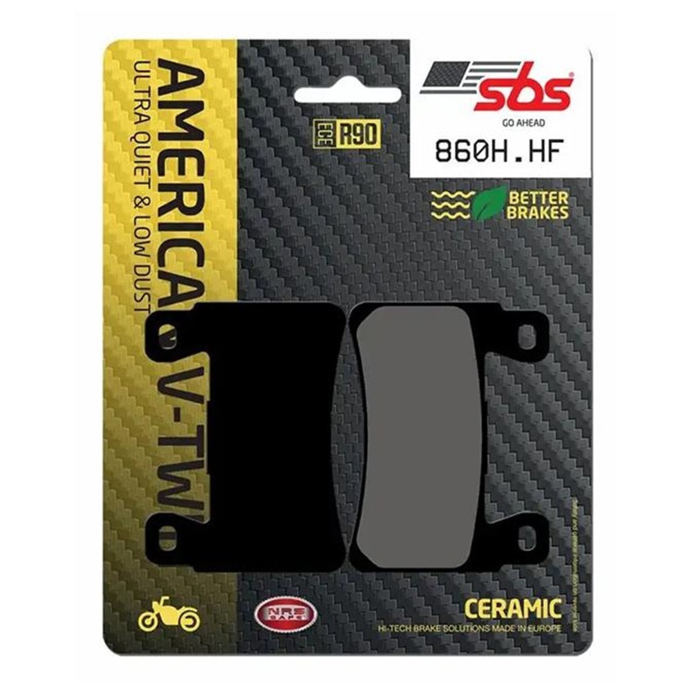 SBS 860H.HF Front American V-Twin Ceramic Motorcycle Brake Pads