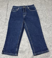 Vintage JORDACHE Women's Blue Jeans RN 98826 Size 7/8 Zip Button Logo Straight