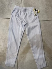 adidas Women  s Relaxed Fit Tapered Legs Fleece Pant, Dash Gray, Size. S.