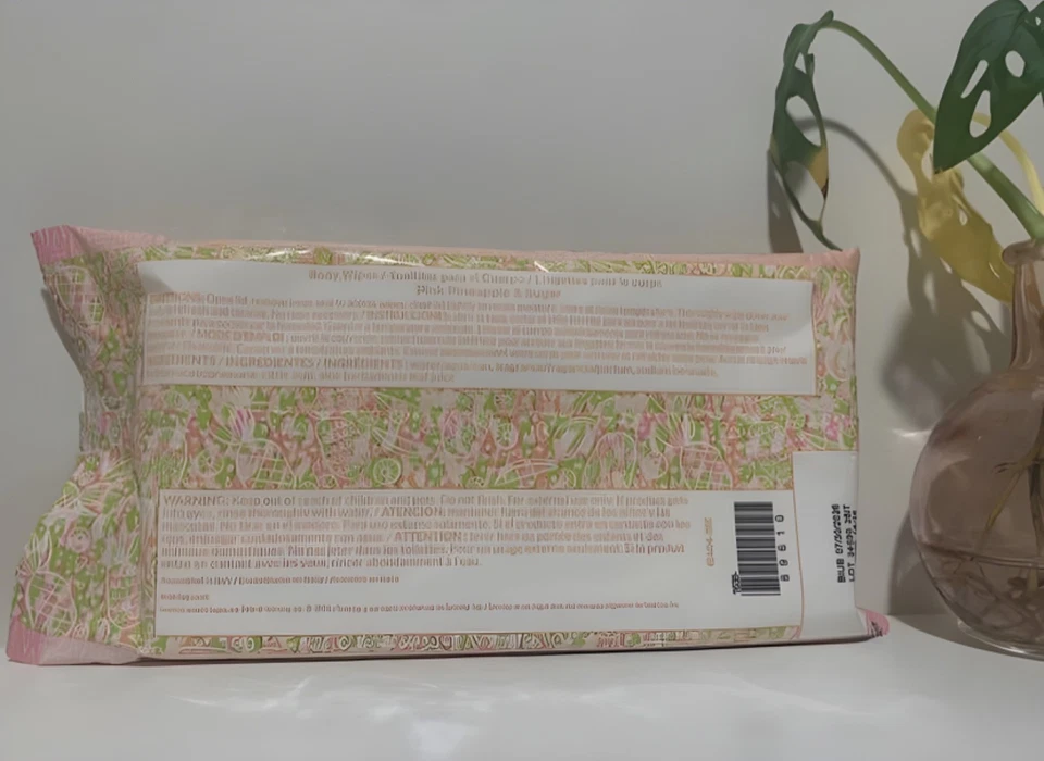 Toallitas corporales Scentsy rosa piña y azúcar - 25 | Nuevas | Envío gratuito Foto 2 de 2