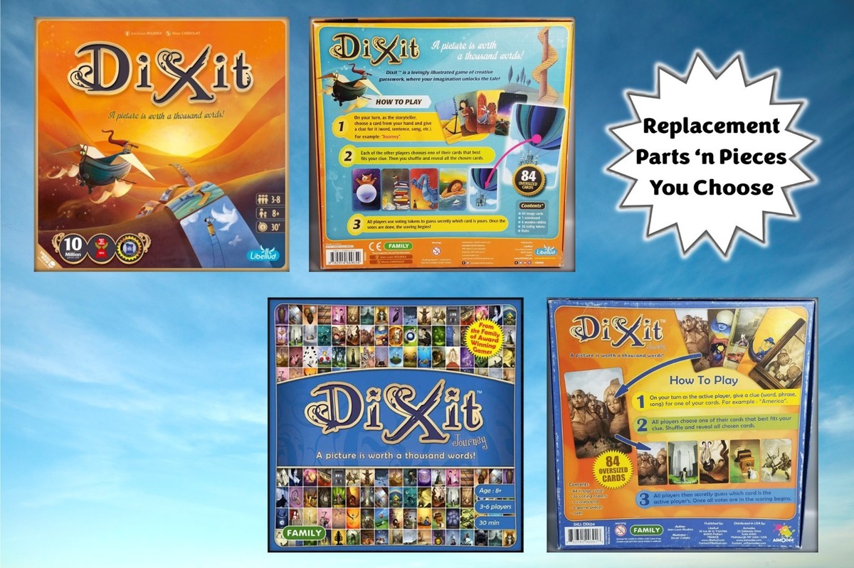 DiXit Board Game REPLACEMENT Voting/Numbered Tokens/Cards Pieces