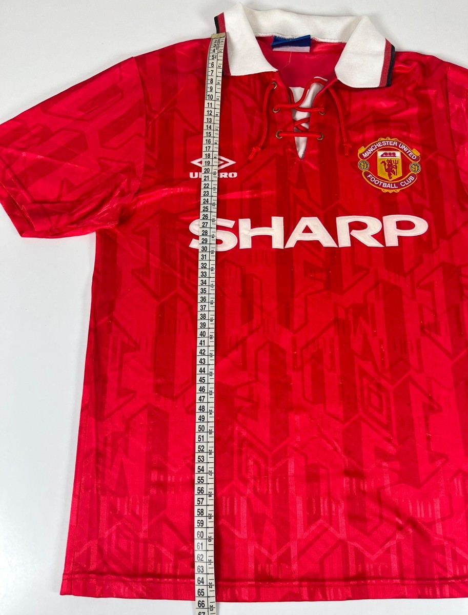 Manchester United 1992/94 UMBRO Home Football Shirt S 90s