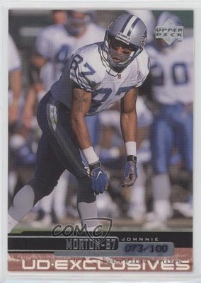 1999 Upper Deck UD Exclusives Level 1 73/100 Johnnie Morton #75 qp4