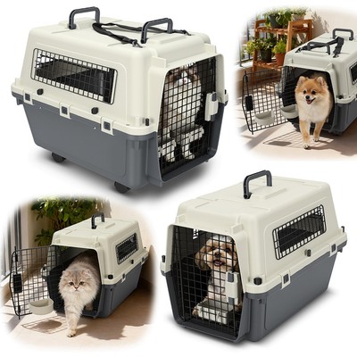 Pet Transportbox Flugzeugtaugliche Belüftet Grundausstattung Hundetransportbox