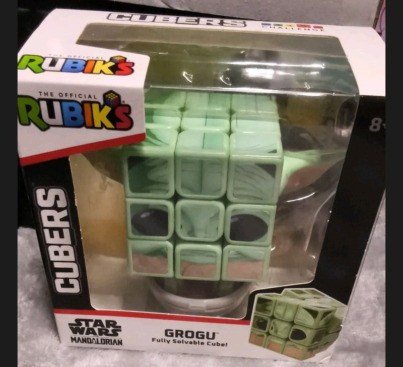 Rubik's Cubers Challenge Grogu Star Wars Mandalorian 3x3 Fully Solvable Cube