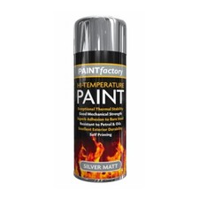 High Temp Temperature Silver Matt Spray Paint Factory Thermal 300ml (3185)