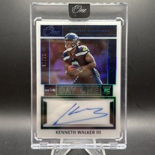 2022 Panini One Day One Autograph Rookie /75 Kenneth Walker III Seahawks SP CT2