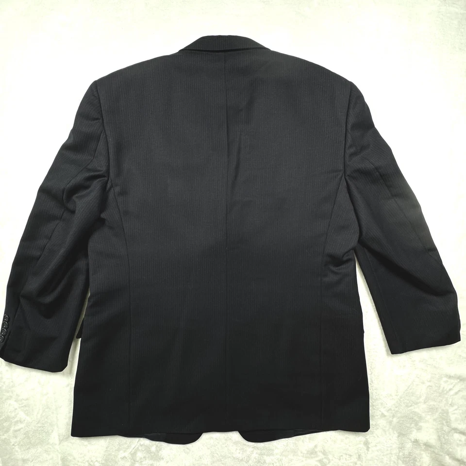 Костюм Hart Schaffner Marx мужской 44R шерстяной блейзер в тонкую полоску брюки сделано в США - Изображение 3 из 4