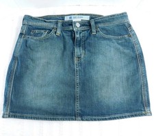Gap Jeans Mini Skirt 3-Pocket Denim Blue Women's Size 8 Stretch Summer Classic