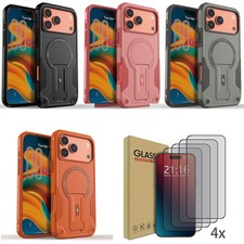 For iPhone 17 Pro Max 17 Air 17e Case Cover Built-in Kickstand /Screen Protector