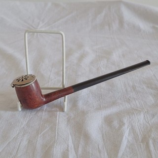 VINTAGE REAL BRIAR TOBACCO PIPE MADE IN FRANCE CHURCHWARDEN STYLE 1950's