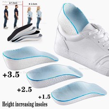 Height Increase Insoles Men Women Shoes Flat Feet Arch Support Orthopedic...