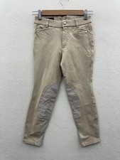 Ariat Girls 10 Kids Riding Equestrian Pants Tan