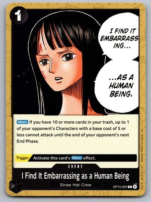 I Find It Embarrassing as a Human Being OP15-097 One Piece NM