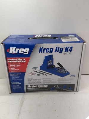 Kreg K4ms Jig Master System Used Working Pocket Hole Woodworking Kit Pocket Sc