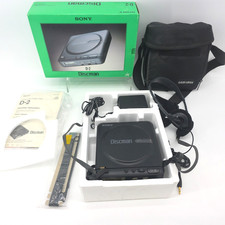 Sony D-2 Discman CD Player 1988 Original Box Manual Headphones Barely Used