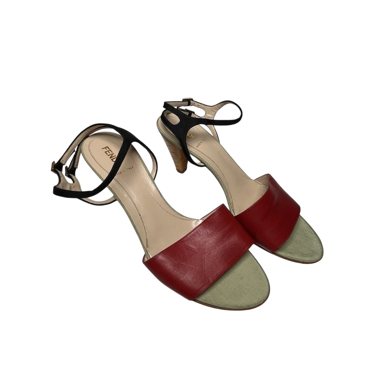 Fendi Mid (2-2.9 in) Heel Height Leather Upper Heels for Women for