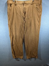 Coleman Pants Mens 40x30 Brown Carpenter Canvas Workwear Utility Pockets Casual