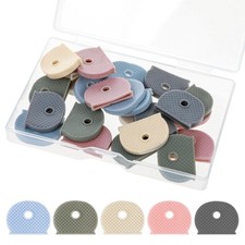 25 Pieces Key Cap Tags, Key Covers Caps Assorted Color Key Identifier Covers ...