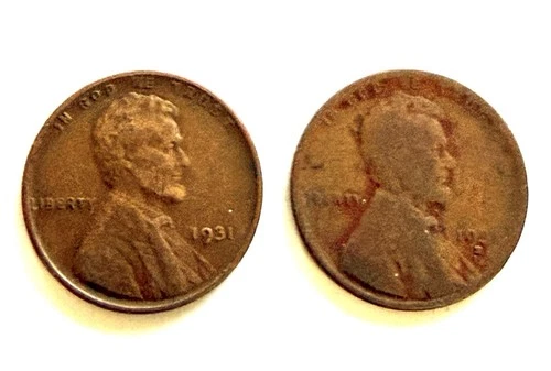 2 Lincoln Cent Wheats 1931 and 1931-D Which Looks Like A 1931-S In Some Photos