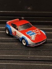 Vintage Amrac Datsun 240z Bap Geon 1 Red, White, Blue HO Scale Slot Car Nice