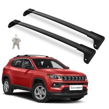 300LBS Roof Rack Cross Bars for 2018-2025 2018-2025 Compass Anti-theft lock 