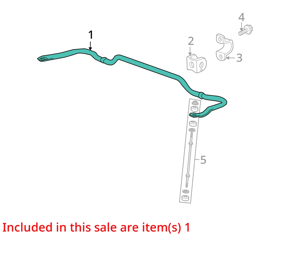 Barra estabilizadora trasera Buick Enclave 2013 tracción delantera fabricante de equipos originales 174 k millas - LKQ388383200 Foto 4 de 4