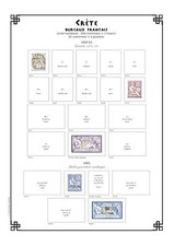 PAGES D´ALBUM NEUVES CRETE 1898-->1914