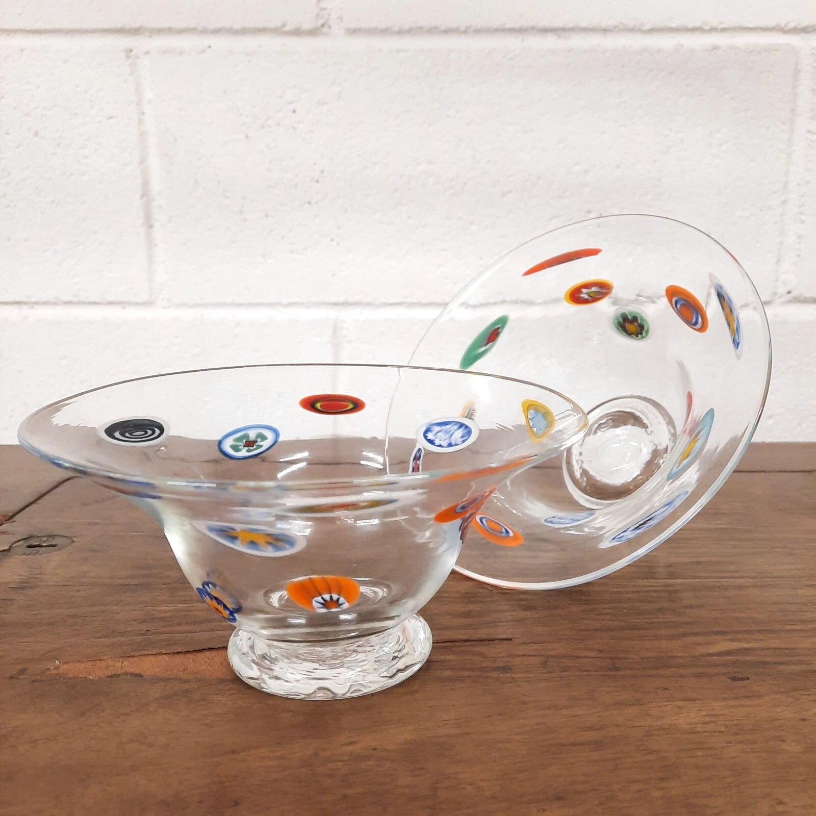 Murano murrina millefiori Transparent Bowl