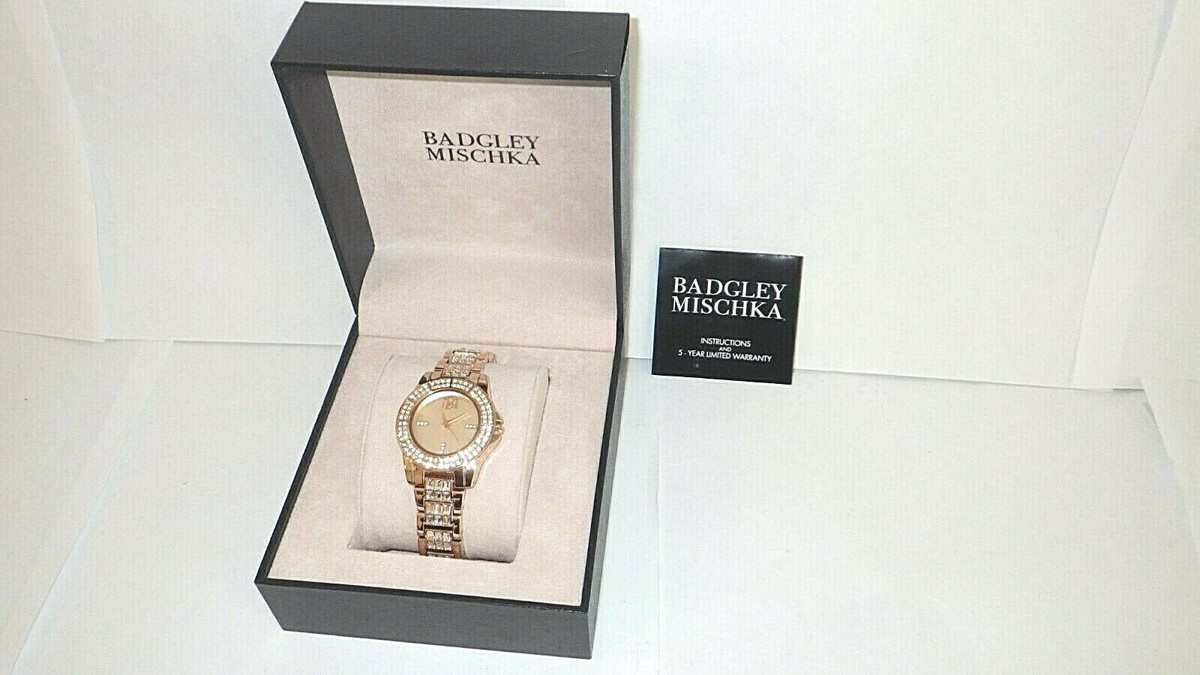 Badgley Mischka BA 1410RGRG Swarovski Crystal Accent Women’s Watch New Badgley Mischka Women main image 2