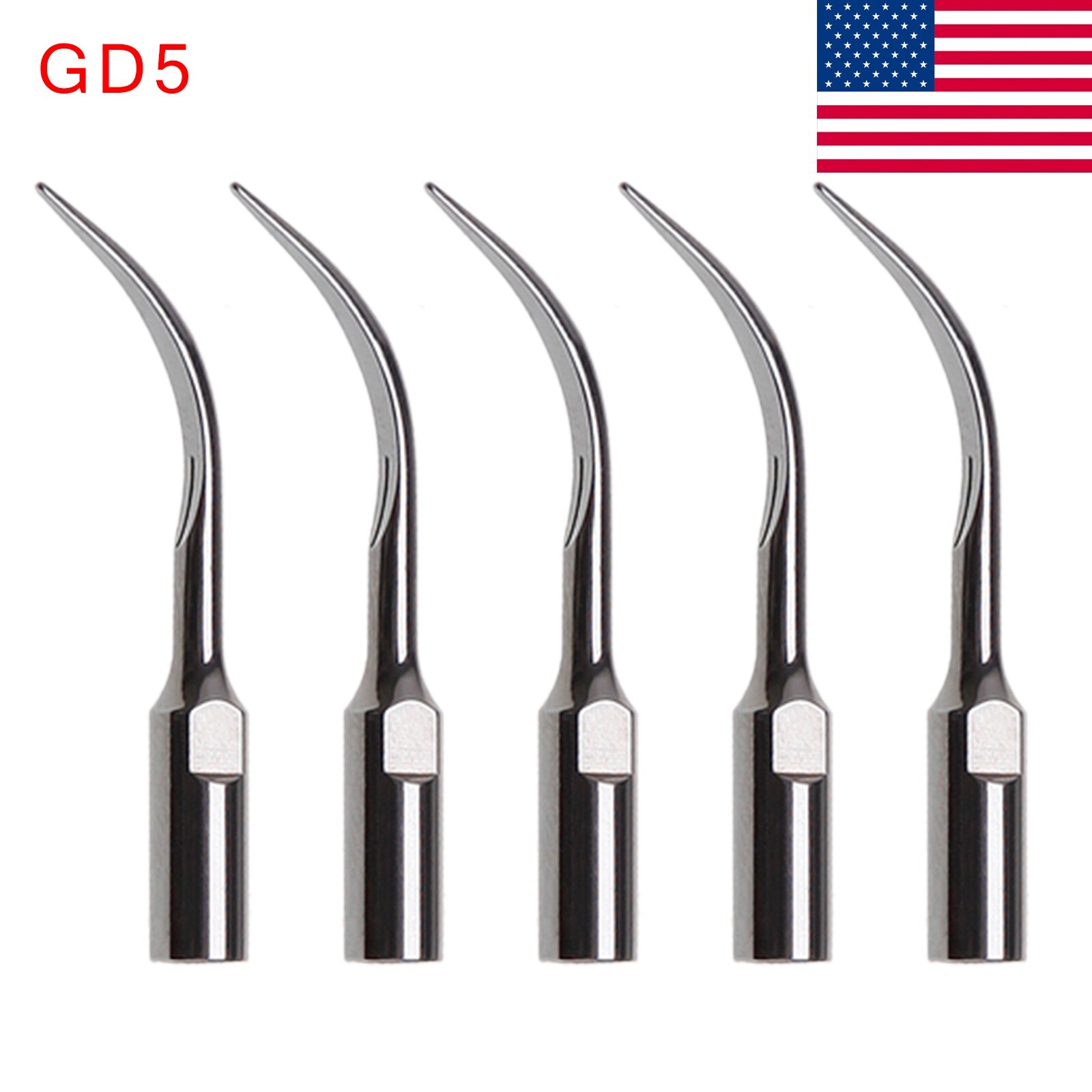 5PCS Dental Scaling Insert Tip GD5 for SATELEC DTE Ultrasonic Scaler Bc