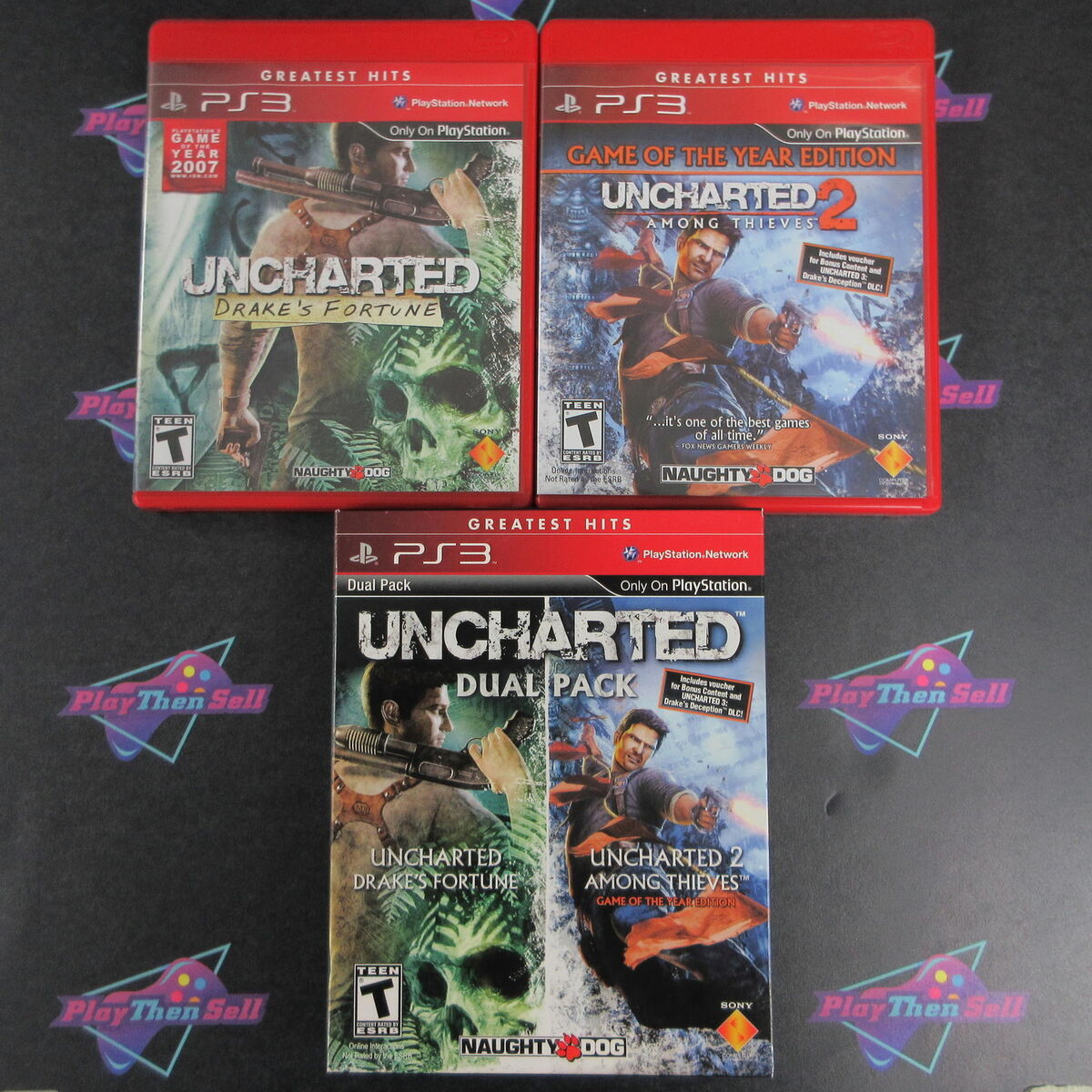  Uncharted 1&2 Dual Pack PS3 : Video Games