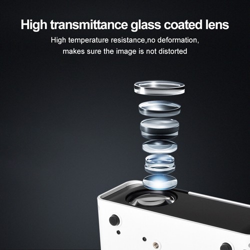 LED Android Projector 4K 1080P FHD 5G WiFi Bluetooth Video Home Theater HDMI AV - Picture 24 of 26