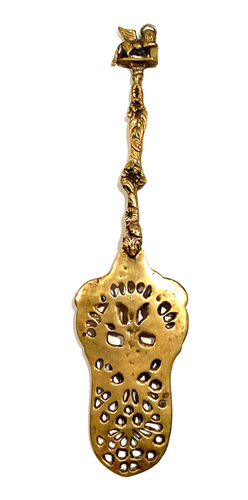Bordini Vintage Ornate Italian Brass Cake/Cheese/Fish Server Small Fork Baroque - Picture 7 of 13
